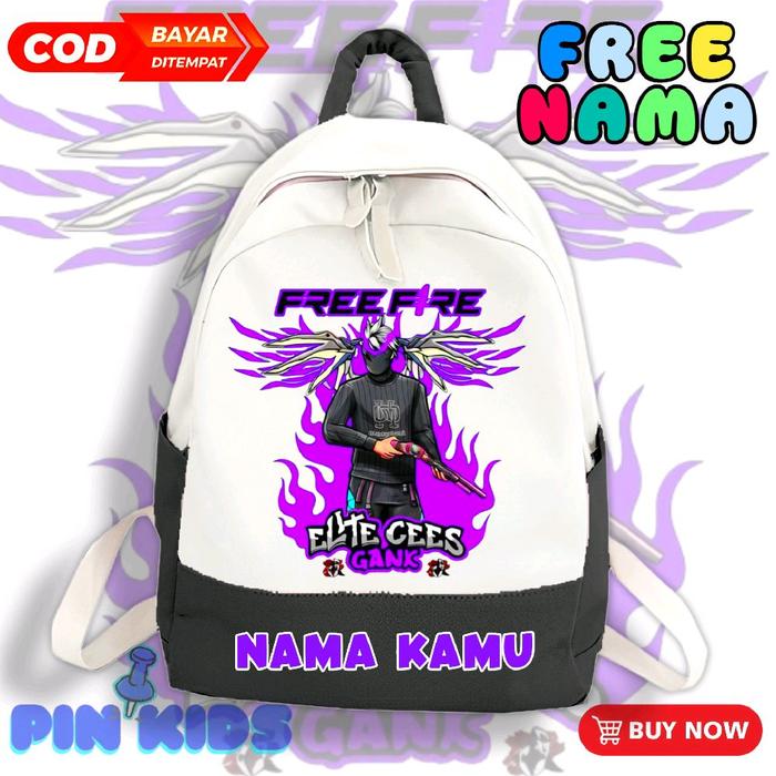 tas & koper [GRATIS] Nama Tas Ransel Anak Krakakter Skin Game Free Fire/ Tas Kantong Anak Sekolah/Me