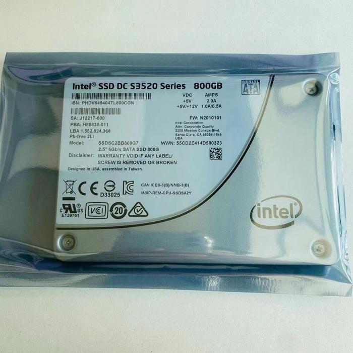 Intel 800GB SSD Solid State Drive S3520 SeriesSATA 800G SSD