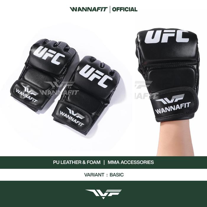 WANNAFIT Sarung Tinju MMA | Boxing Gloves | Alat Latihan Olahraga Boxing Muay Thai Taekwondo