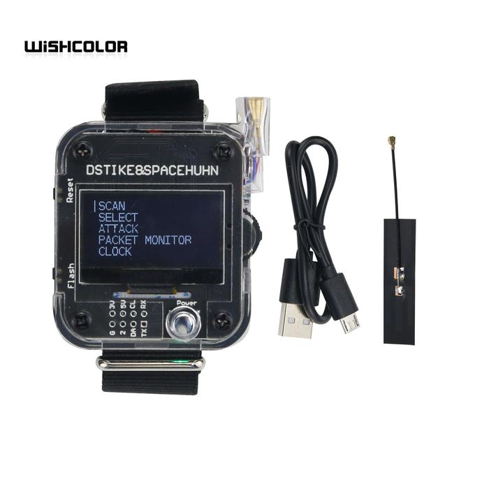 Wishcolor DSTIKE Deauther Watch V3 Wearable Deauther Watch ESP8266