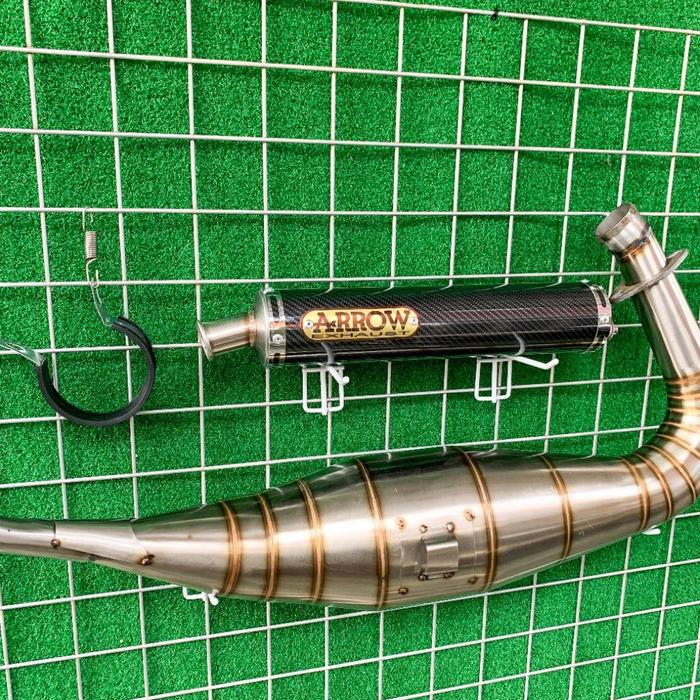 Knalpot Arrow Ninja R RR SS 2Stroke Non Cobra Cobra Standar Cobra Variasi Super Cobra Type Press