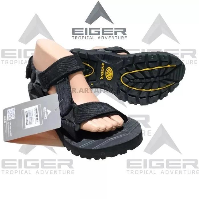 100%ORIGINAL SANDAL GUNUNG ADVENTURE SELOP HIKING SENDAL SLIDE JEPIT TALI BELAKANG SENDAL EIGER1989O