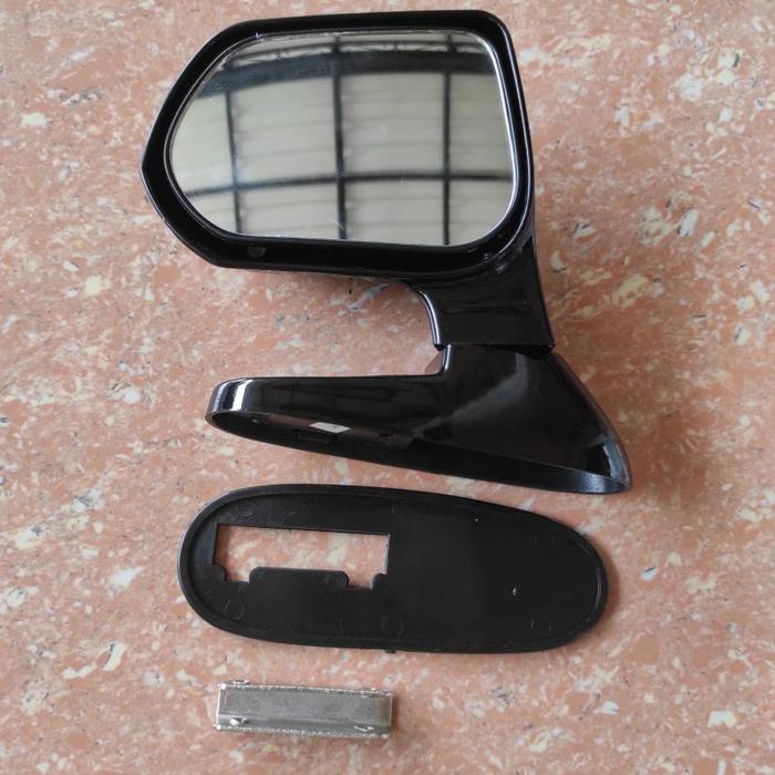 Spion JEPIT kap mesin tanduk pojok kiri blind spot hitam putih chrome  silver universal MOBIL TOYOTA