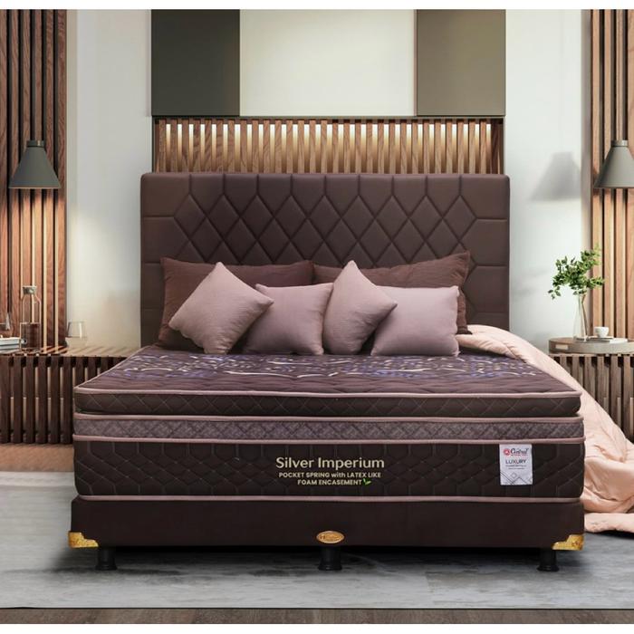 CHAVIHOME Central silver imperium pocket springbed latex like kasur springbed
