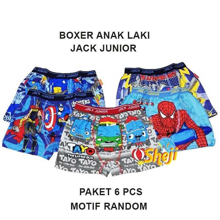6 PCS BOXER ANAK LAKI LAKI JACK JUNIOR