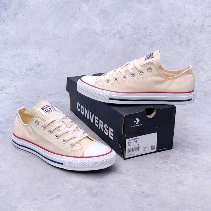 CONVERSE ALL STAR OX BEIGE WHITE 100% BNIB
