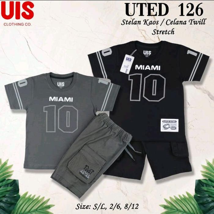 SETELAN UIS//KAOS SETELAN//CELANA TWILL STRETCH// SETELAN KAOS ANAK// SETELAN ANAK LAKI-LAKI// UIS K
