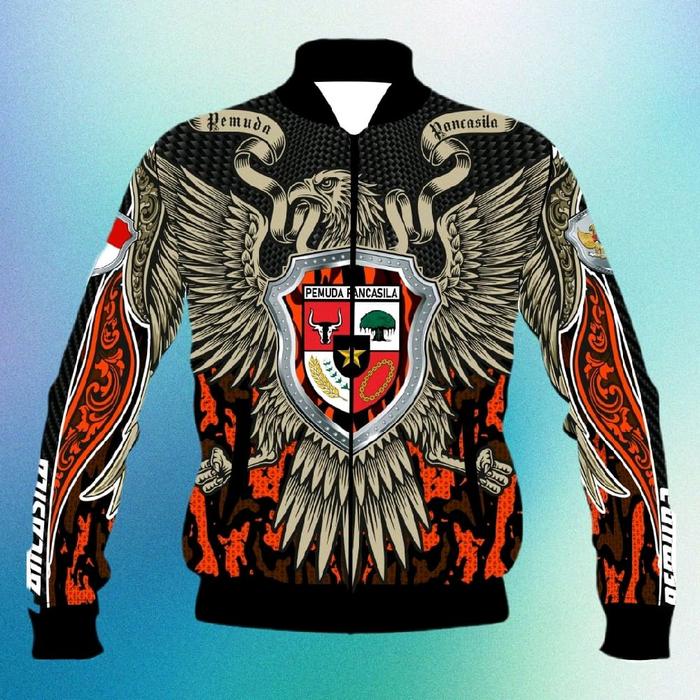 jeket pemuda pancasila, jaket bomber pemuda pancasila, seragam pemuda pancasila, baju pemuda pancasi