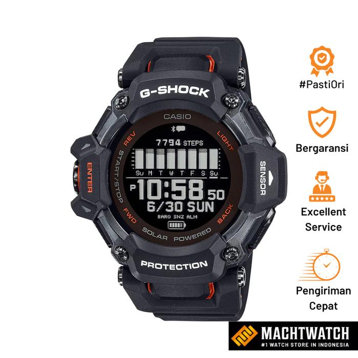 [PAYDAY] Jam Tangan pria Digital Casio G-Shock GBD-H2000-1ADR GBDH2000 G-Squad Tough Solar Black Res