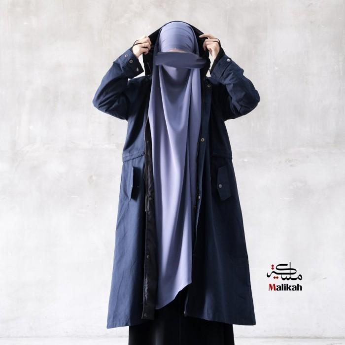 Long Parka Series Navy By Abaya Malikah  - M