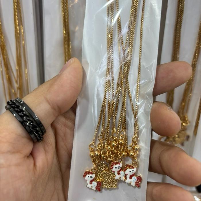 Kalung Anak Xuping Perhiasan Murah COD HELOKITY KELINCI KUDAPONI SRAWBERRY