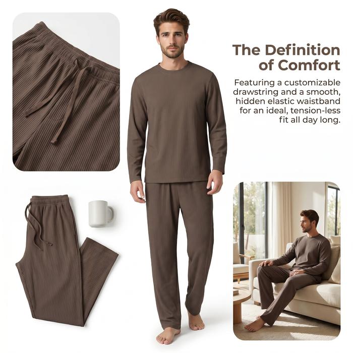 Mens Pajama Sets Long S ve Plaid Pajamas Sets for Men Pjs Set Soft Lounge Pants S pwear Pj Pants wit