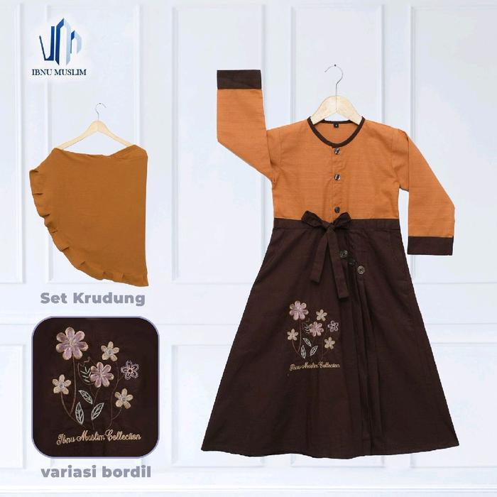 GAMIS ANAK IBNU MUSLIM COLLECTION Muslim Katun Nyaman Dress Cantik Syari