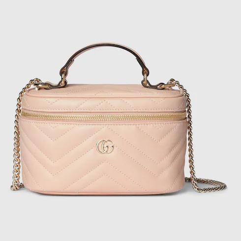 Tas messenger,Tas Premium Wanita,GG Marmont mini vanity bag,pink