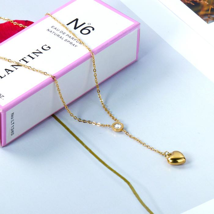 Kalung Juntai Love Simple Daily Titanium Anti Karat - Vierra