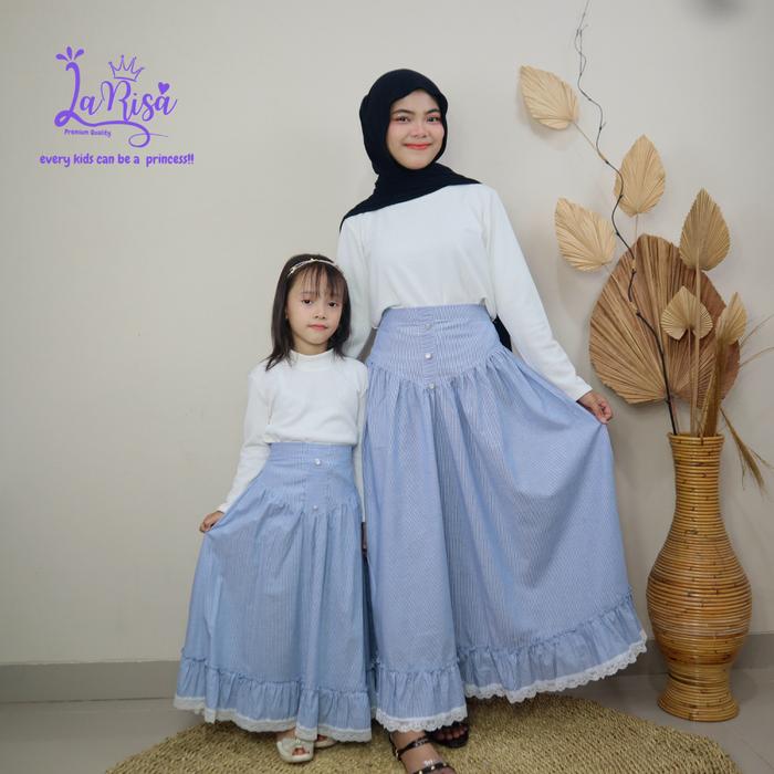 LARISA KIDSWEAR YUMNA SET ROK ATASAN KNIT COUPLE MOMS and KIDS SET ROK ATASAN KNIT Ibu dan Anak Pere