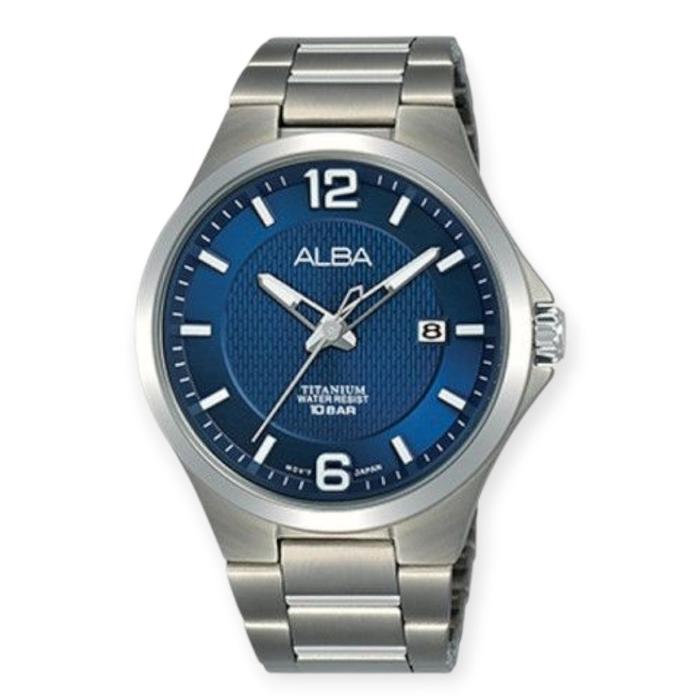 Alba AS9G27X1 Silver Biru Jam Tangan Pria Original