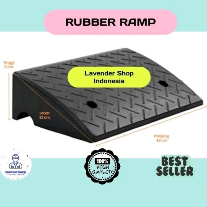 Rubber ramp Tanjakan Karet Portable / Tanjakan mobil / Tanjakan Motor