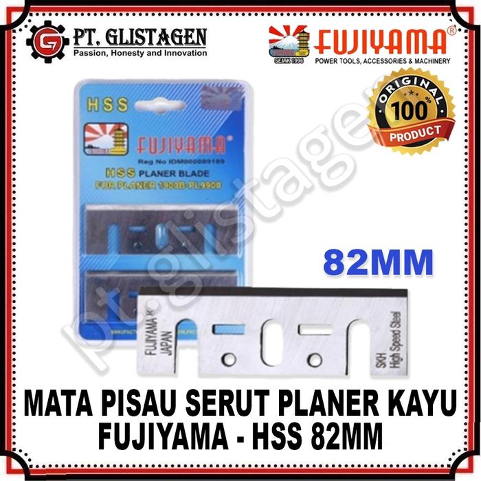FUJIYAMA Mata Planer Blade HSS 82mm / Mata Serut Planer Kayu HSS 82mm