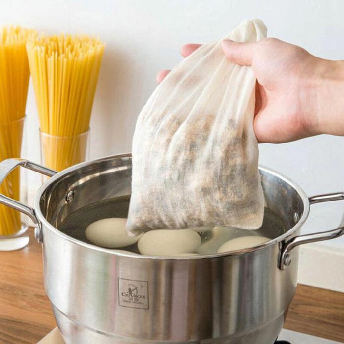 10-100pcs reusable cotton food filter bag nut milk bag squeeze juice