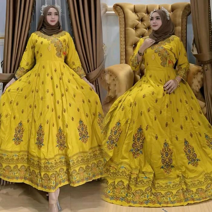 gamis kajol india kimono full bordir