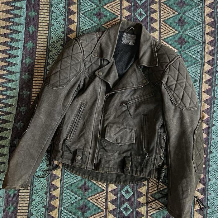 Kadoya Ramonese KS Leather Canvas Jacket Original