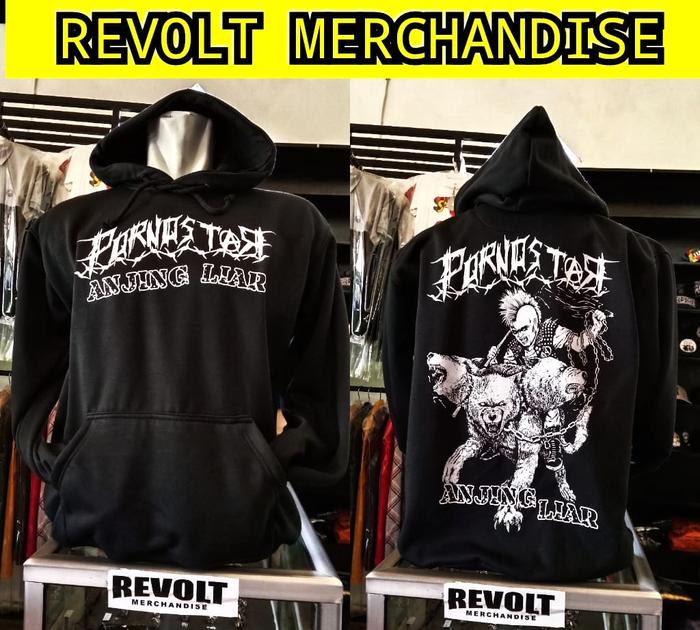 hoodie PORNOSTAR (anjing liar) / hoody pornostar / hoodie punk / hoodie band punk / switer punk