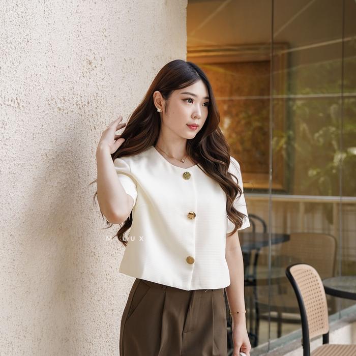 KEMEJA BLOUSE WANITA DAILY WEAR WOMEN BASIC MX144