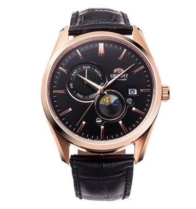 ORIENT Sun and Moon Automatic RA-AK0309B Leather Strap
