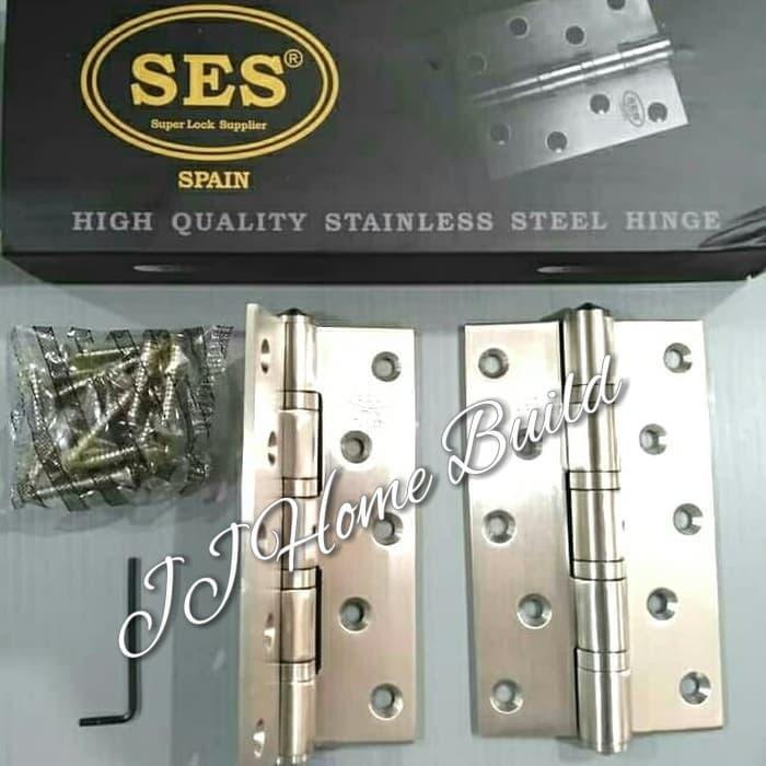Engsel Pintu Jendela SES/Hinges SES 5" Stainless SUS 304 Tebal SOLID