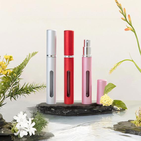 BOTOL PARFUM REFILL PUTAR PANJANG / BOTOL PUTAR TRAVEL / BOTOL PARFUM TUTUP PANJANG METALLIC