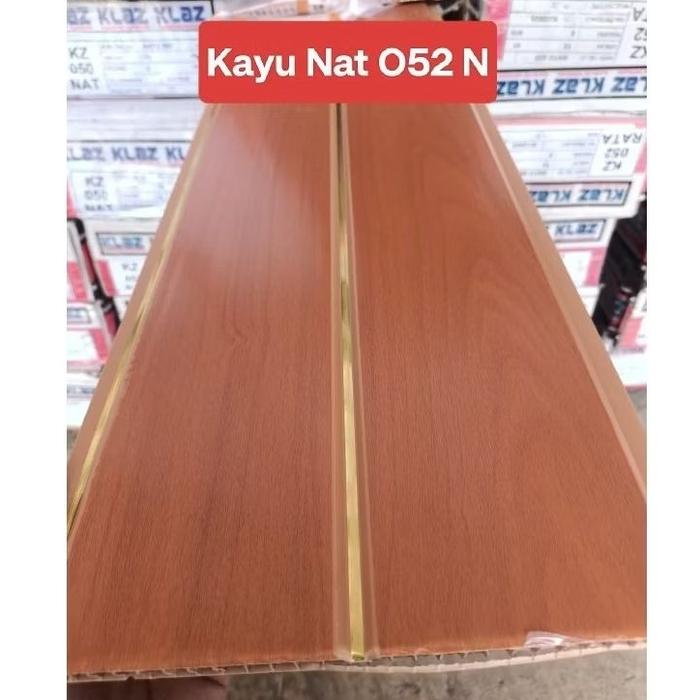 Plafon PVC Minimalis 8mm Motif Kayu -Kayu Nut  052 N