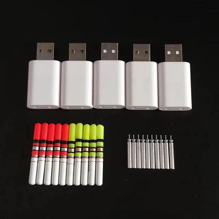 10pcs/lot Night Fishing Light Stick With 10 Rechargeable Battery CR322 CR425 Waterproof Fishing Glow