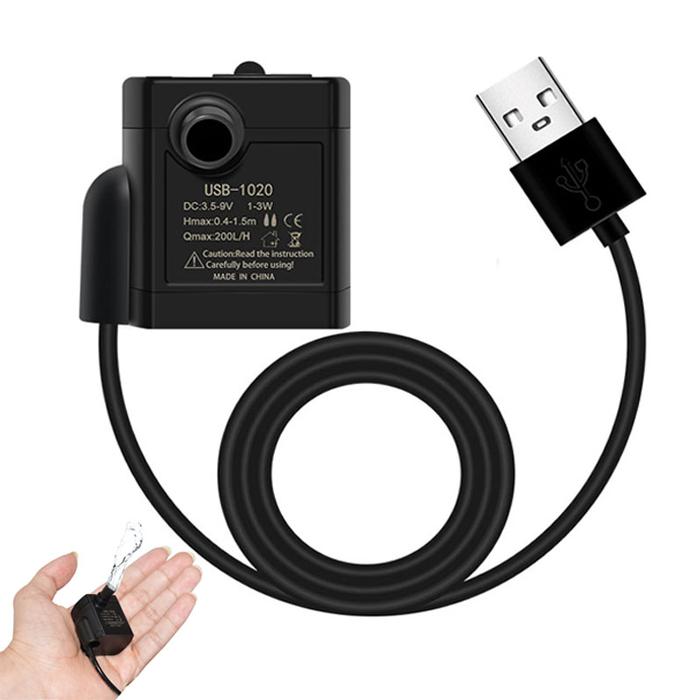 USB Water Pumps Mini DIY Aquarium Filter Low Noise Brushless Motor