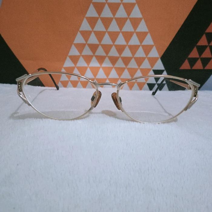 Kacamata Frame Aigner Gold silver Vintage Original Second