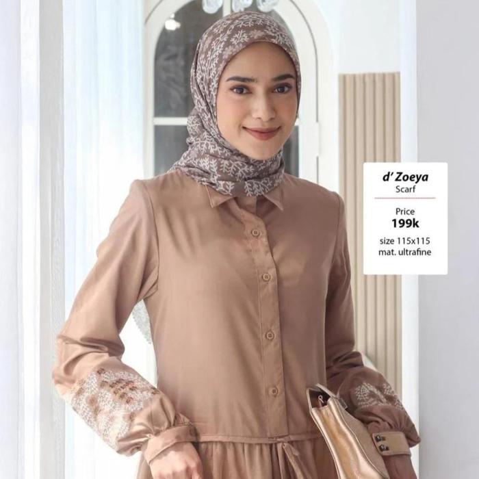 Voal D’zoeya, d’ naomi, black n White dannis/voal dannis ori Jilbab Segi Empat