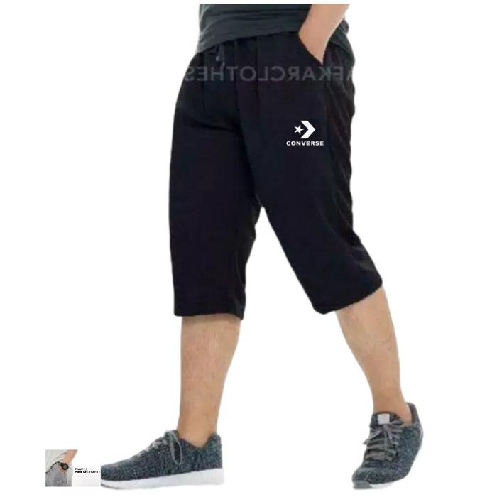Celana pendek olahraga shortpants Converse unisex bahan baby Terry M_JUMBO