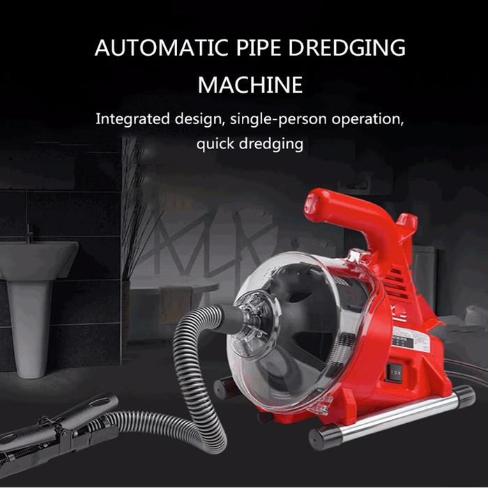 Electric Sewer Pipe Dredging Machine 220V Pipe Dredger Drain Cleaner Toilet Kitchen Pipe Cleaner Pip