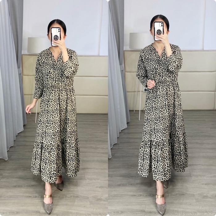 maxi kimono leopard gamis kimono leopard gamis rempel model kimono