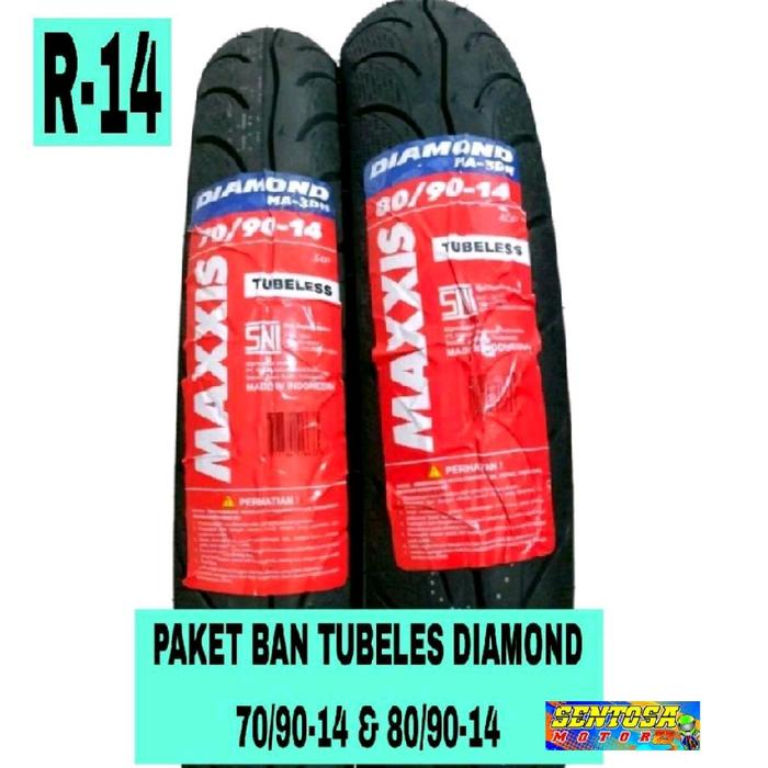 Paket Ban Ring 14 Maxxis Tubelles Untuk Motor Mio, Mio j, Mio m3