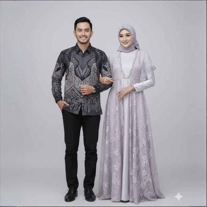 Gaun Pesta Gamis Lebaran Muslim Wanita Elegan dengan Desain Modern dan Warna Cerah untuk Tampilan Le