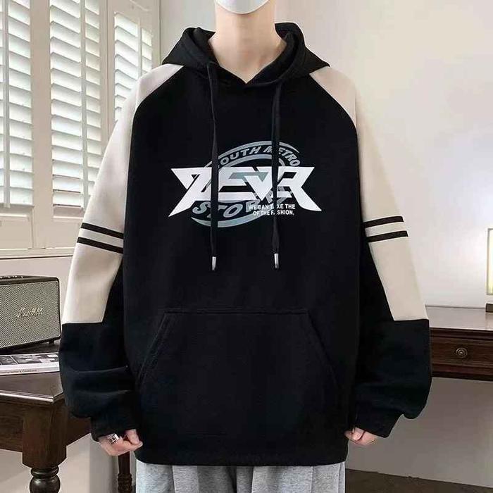 HOODIE REGLAN KOMBINASI Korean Harajuku Style S - XXXXXXL(6XL) Jacket Oversize ETERNITY Ulzzang UStr