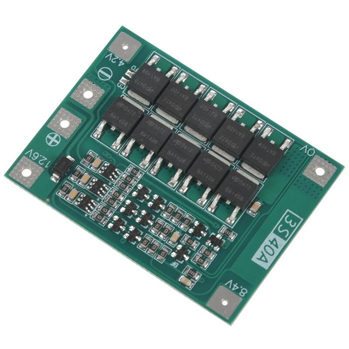 3S 40A Bms 11.1V 12.6V 18650 Lithium Battery Protection Board with
