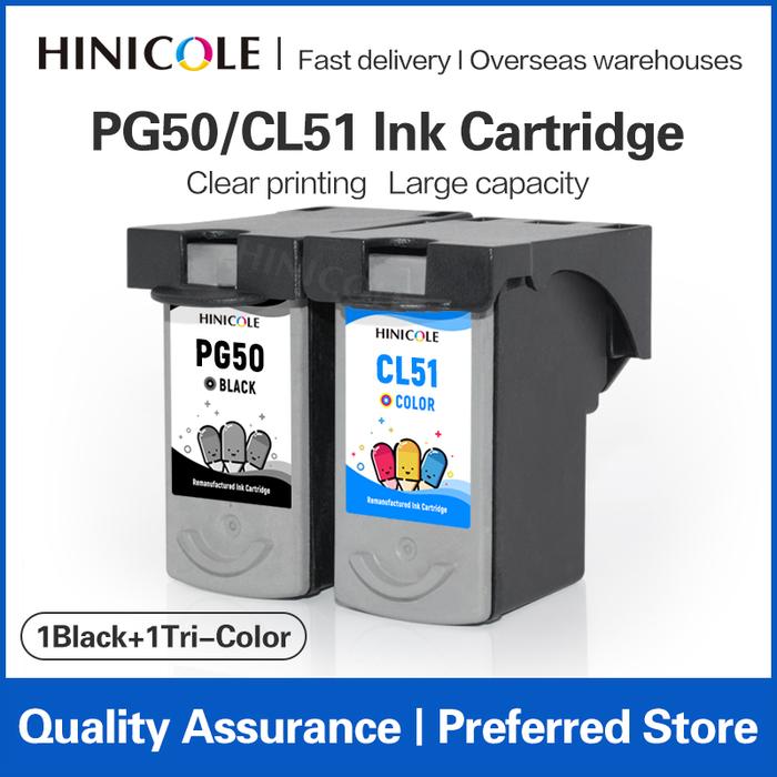 HINICOLE PG50 PG 50 CL51 CL 51 Refilled Ink Cartridge PG-50 CL-51 Use