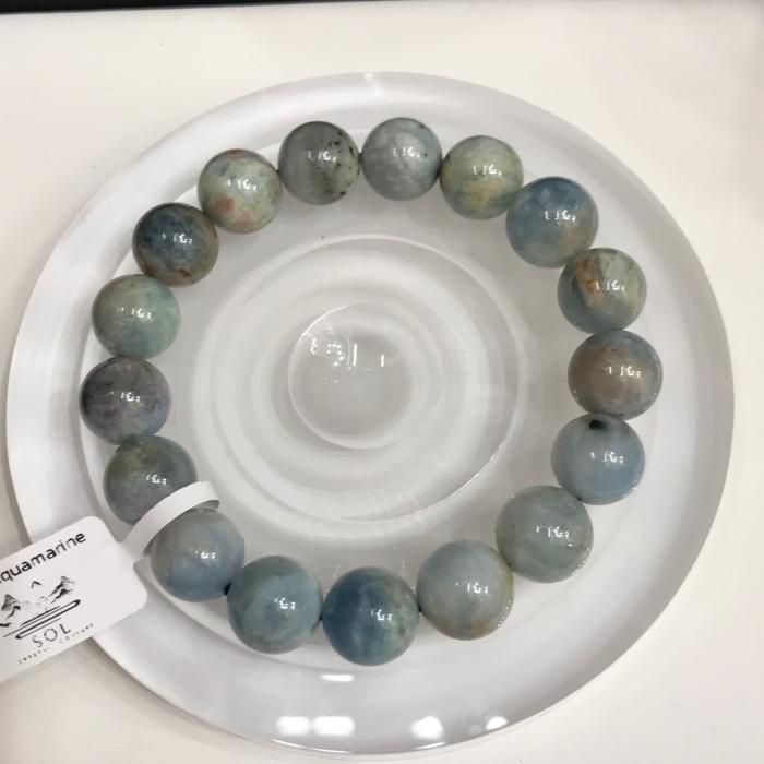 Unique Aquamarine 12mm Bracelet