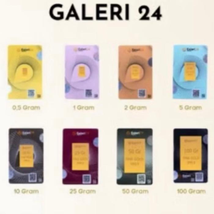 Replika logam mulia Galeri 24 penggadaian replika display
