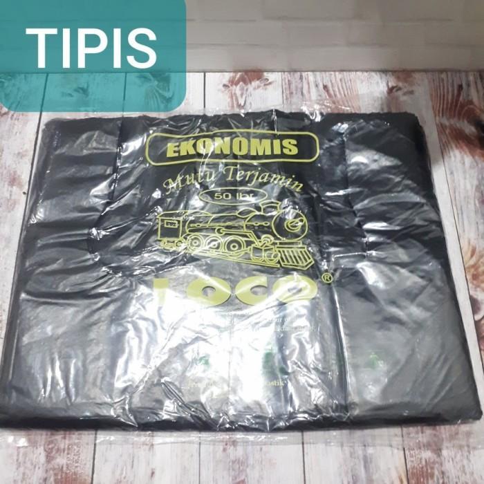 Kantong Plastik Kresek Loco Ekonomis ukuran 40 x 60 Hitam isi50 grosir