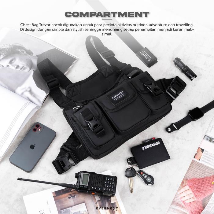 Eiger - EVERNEXT - Chest Bag Waterproof Trevor Tas Dada Tactical Rig Bag Outdoor Pria
