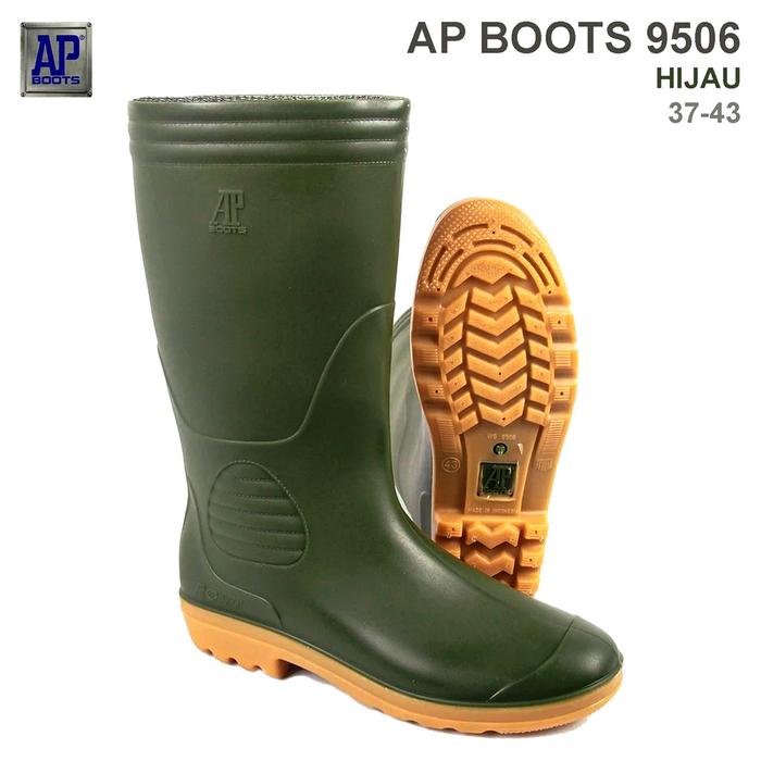 KATZZ AP Boots 9506 Original Hijau UK 38 - 43 AP-9506 AP Boot Pertama Model Legendaris Original Boot