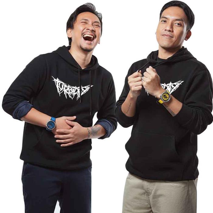 Sweater Turbidity Band Hoodie Bahan Cotton Fleece